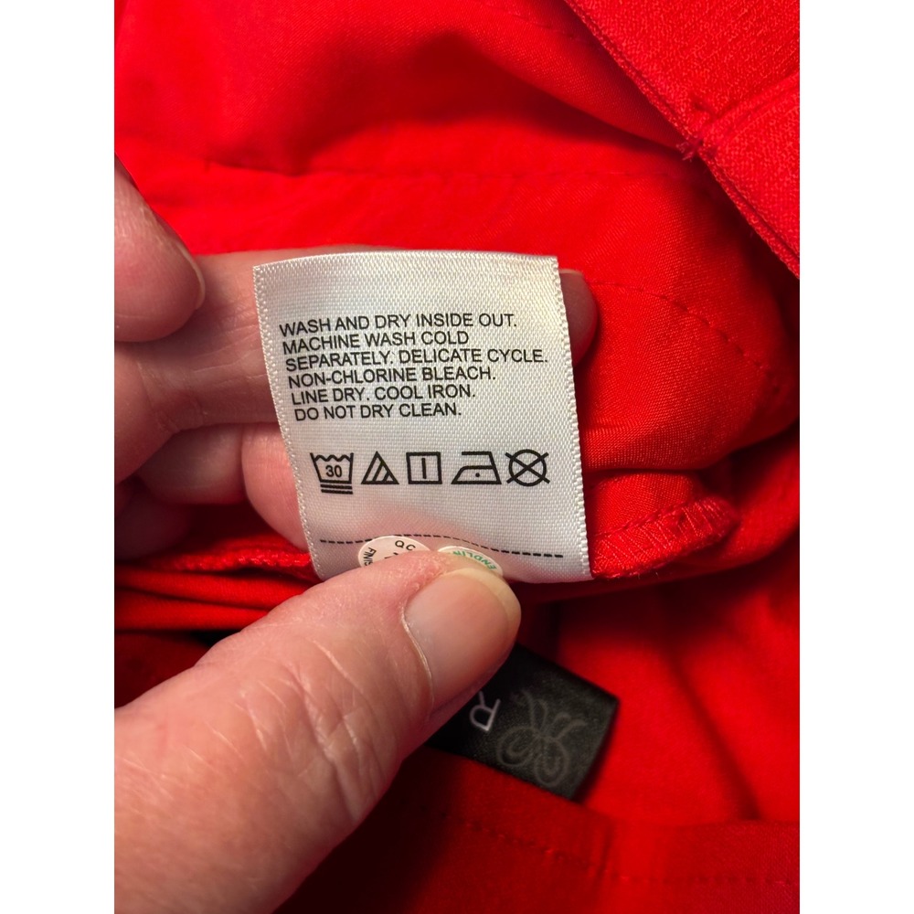 Rafaella Women True Red Stretch Ankle Pant Size 10 RSBSE001 NWT - Picture 8 of 8